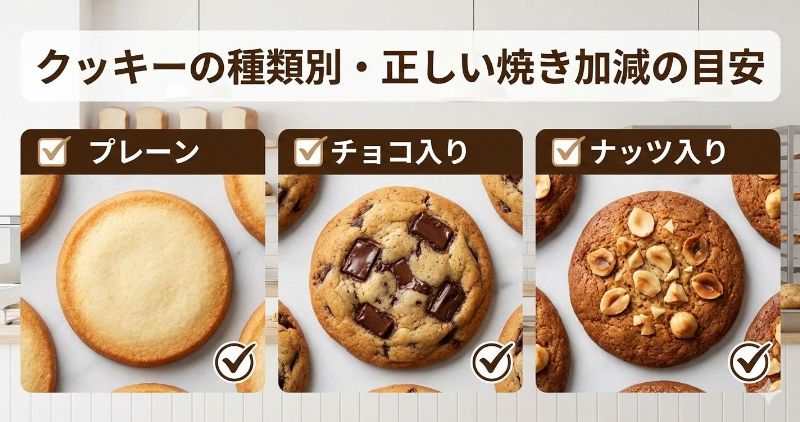 クッキー 生焼け 見分け方 