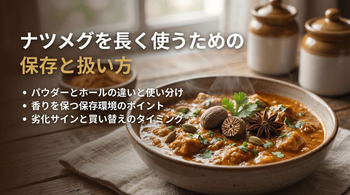 ナツメグ　保存