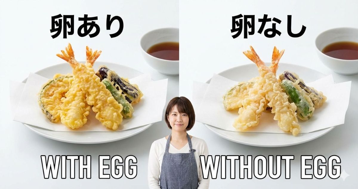 天ぷら 卵なし あり 違い