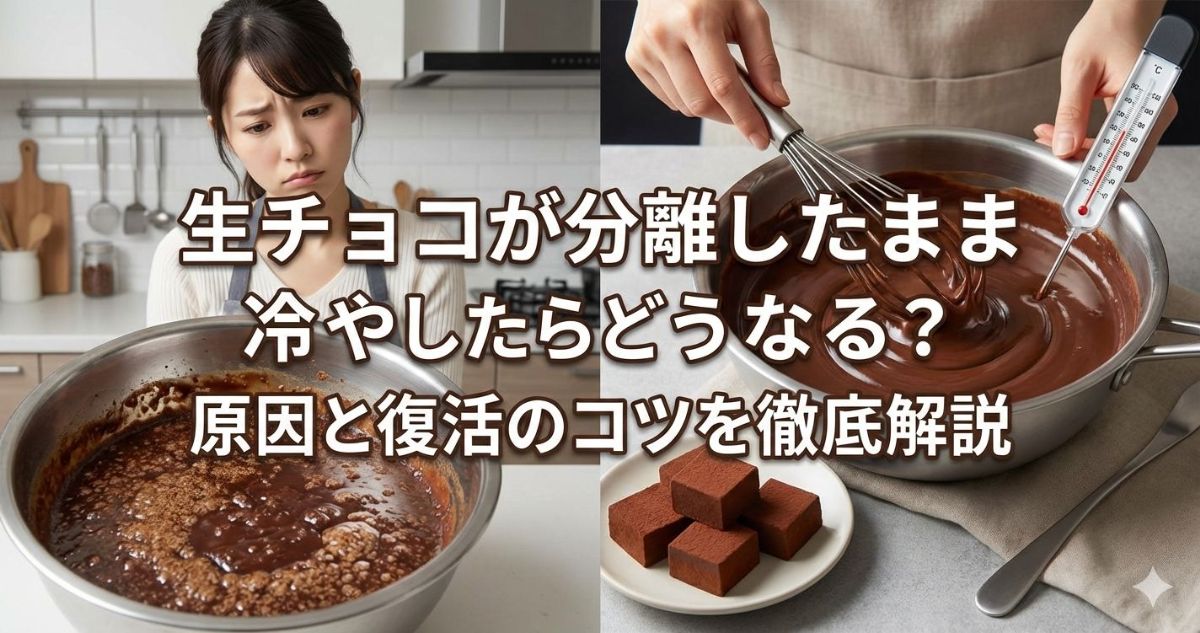 生チョコ 分離したまま 冷やす