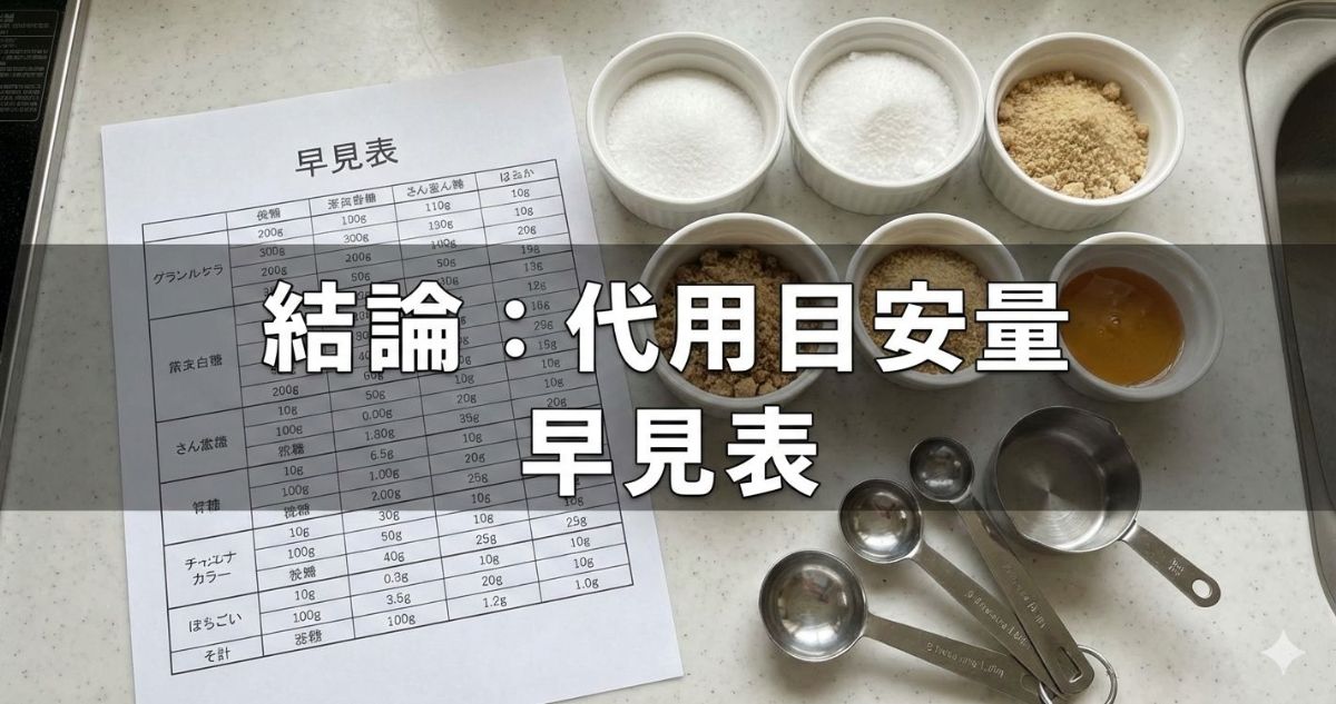 グラニュー糖 砂糖 代用 量