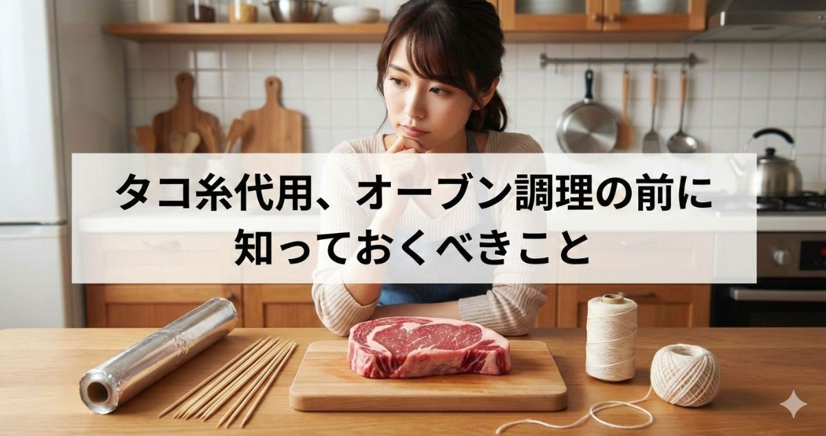 タコ糸 代用 オーブン