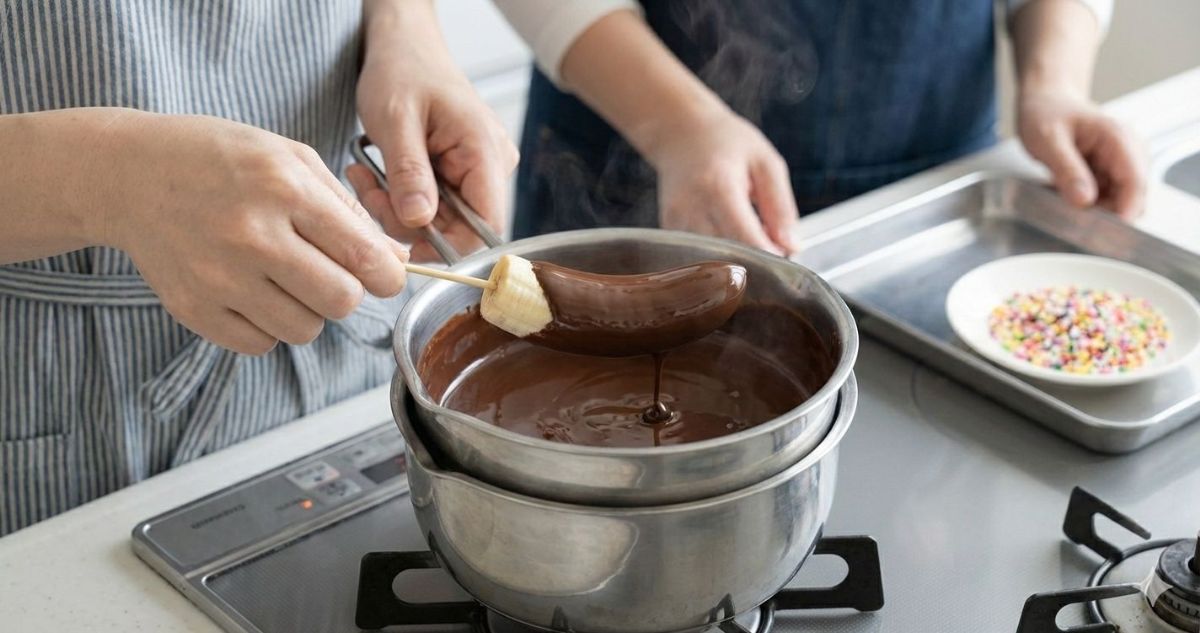 チョコバナナ 立てる台 100均