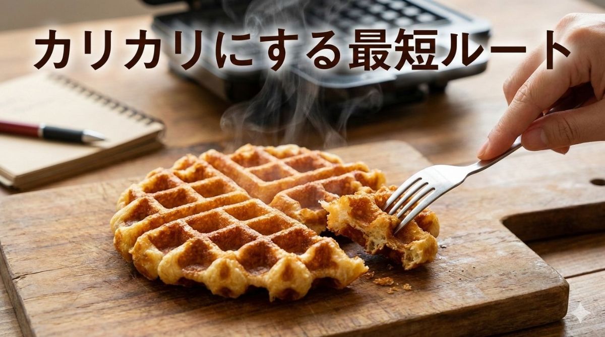 ワッフル カリカリにする方法