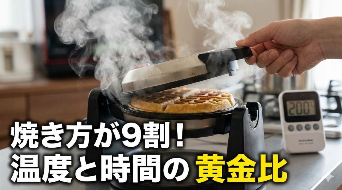 ワッフル カリカリにする方法