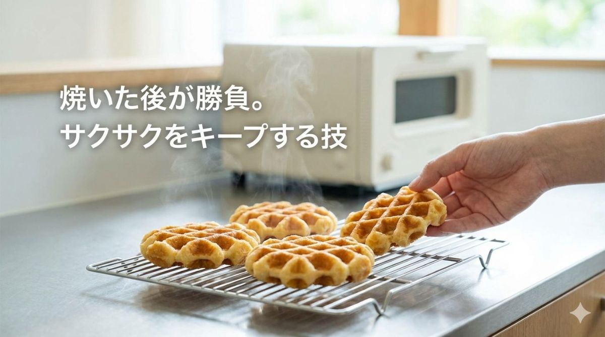 ワッフル カリカリにする方法