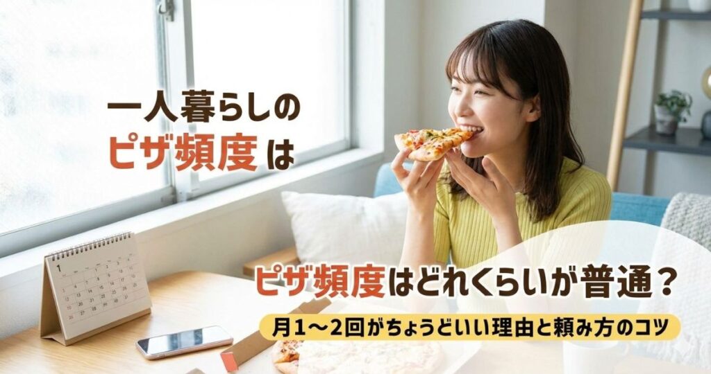 一人暮らし ピザ 頻度