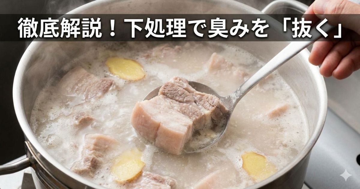 豚の角煮 臭み取り ネギ以外