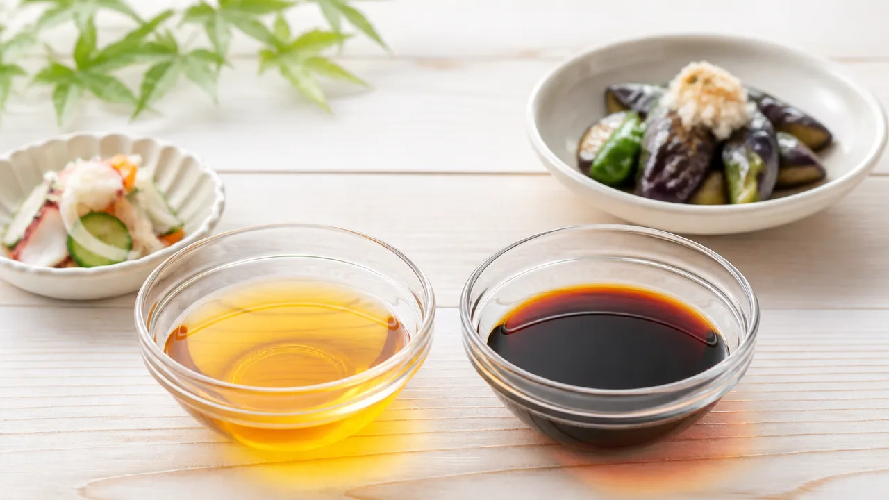三杯酢と黒酢の違いは?味・原料・使い分けをわかりやすく解説