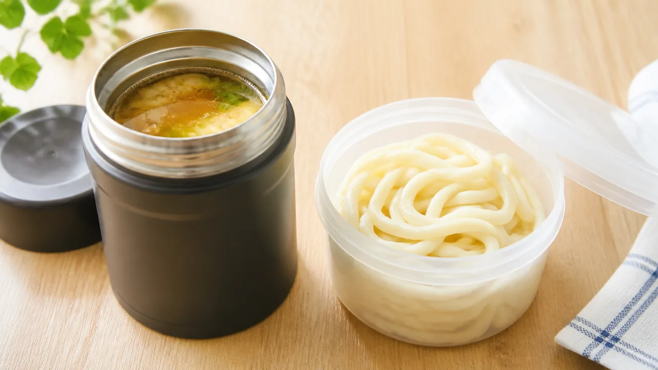 スープジャーにうどんを入れたままで大丈夫?のびにくい持ち運び方