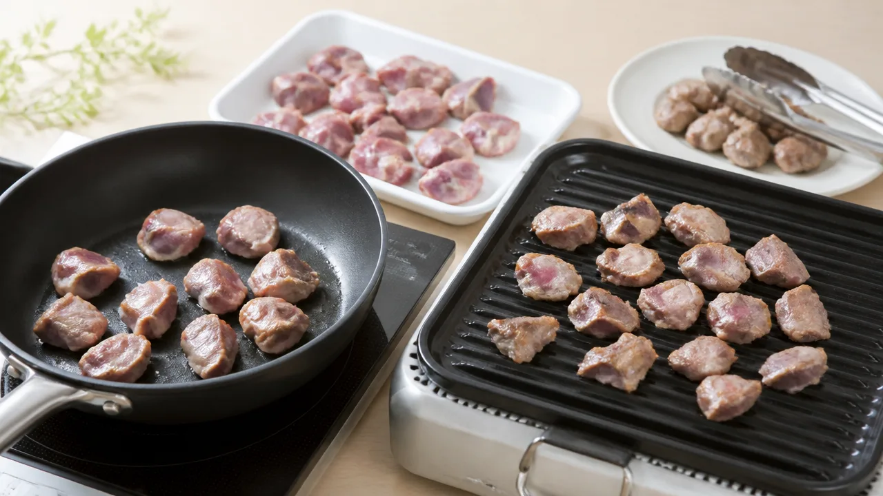 砂肝は焼いても赤いけど大丈夫?火の通りを見分けるポイント