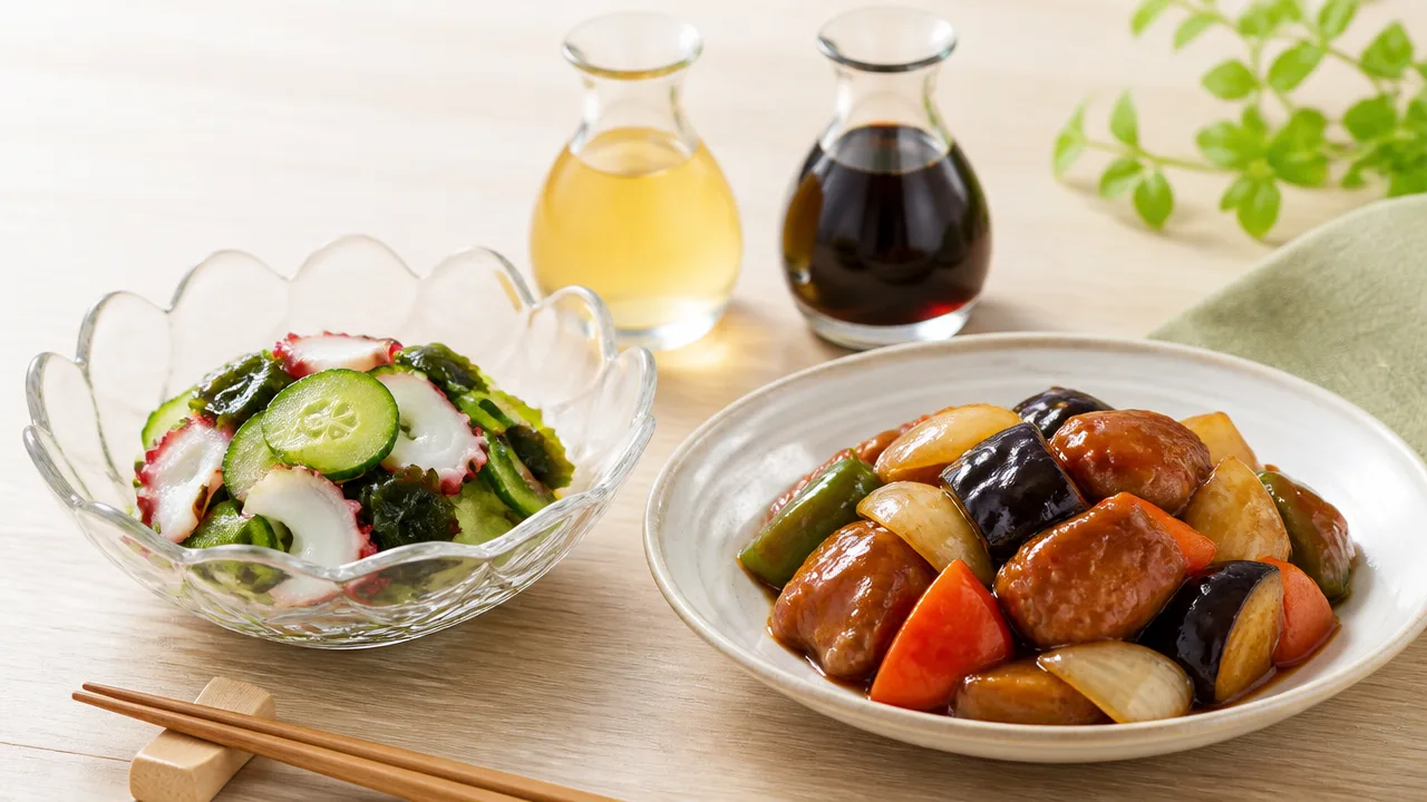 三杯酢と黒酢の違いは?味・原料・使い分けをわかりやすく解説