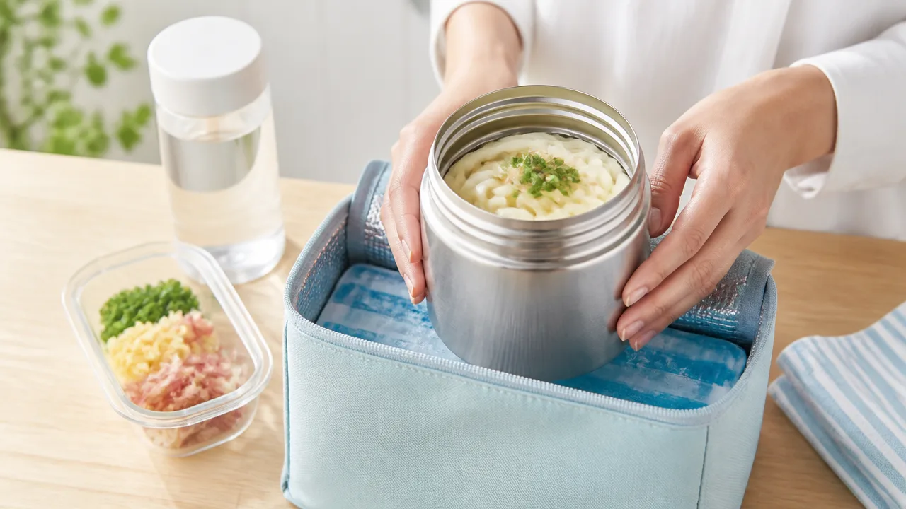 スープジャーにうどんを入れたままで大丈夫?のびにくい持ち運び方
